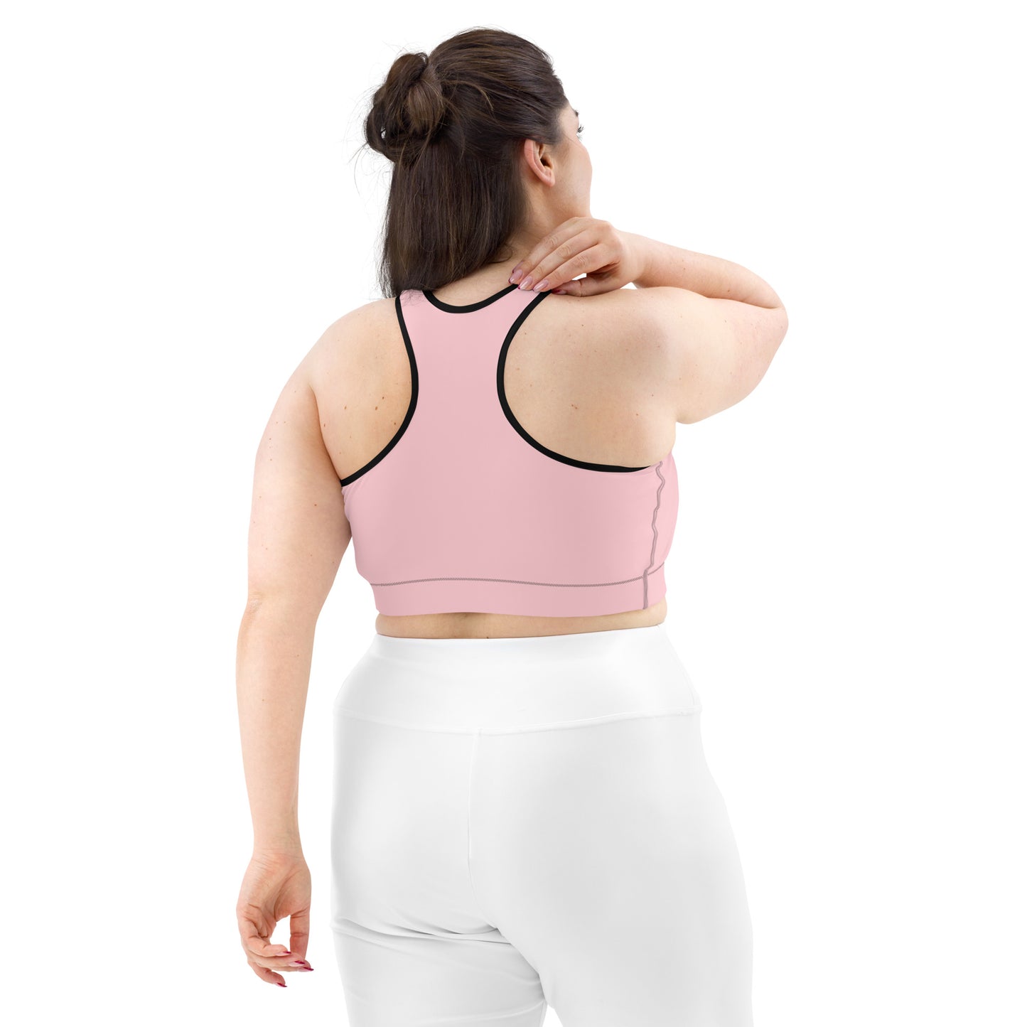 Pink Sports Bra (Black)