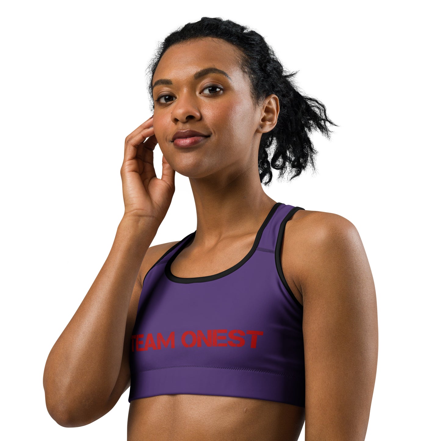 Purple Sports Bra (Red)