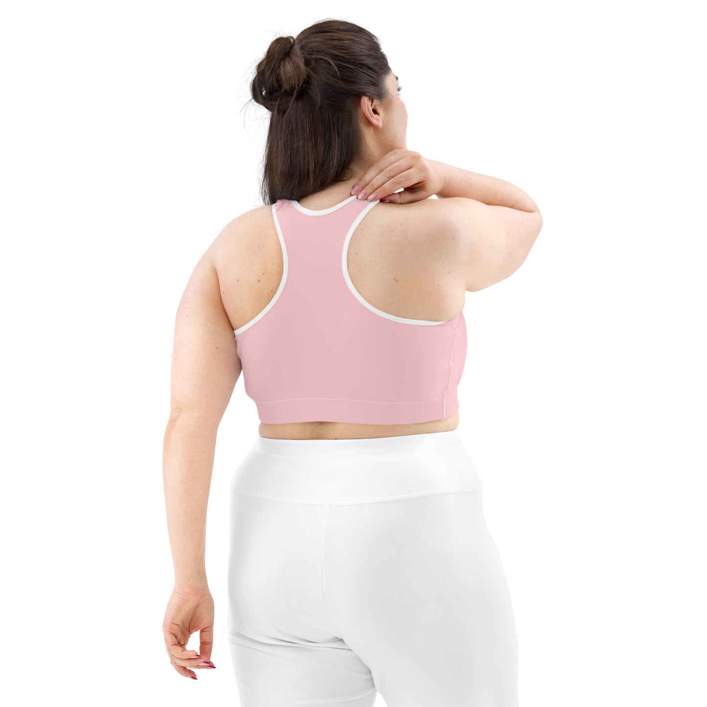 Pink Sports Bra (Black)