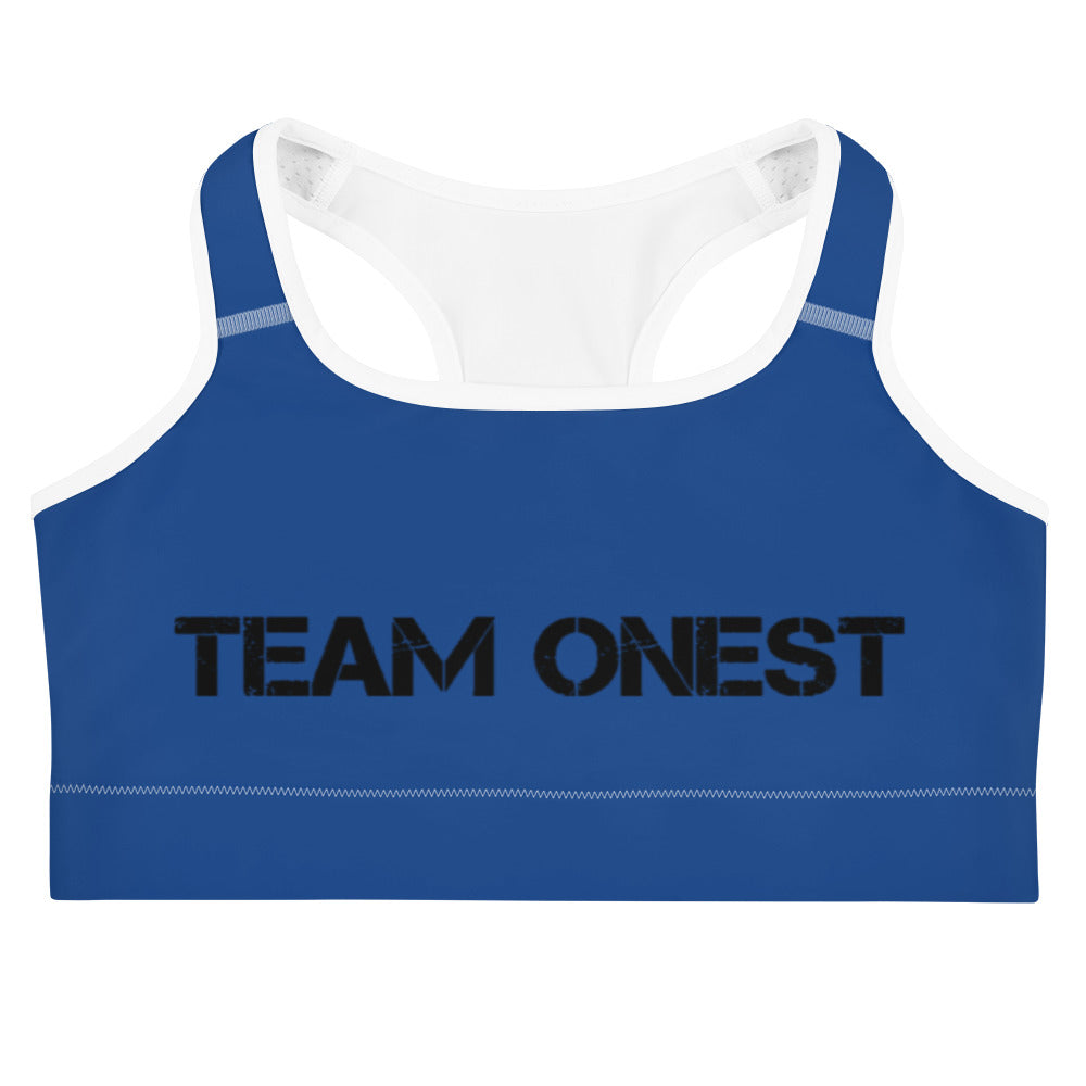 Blue Sports Bra (Black)