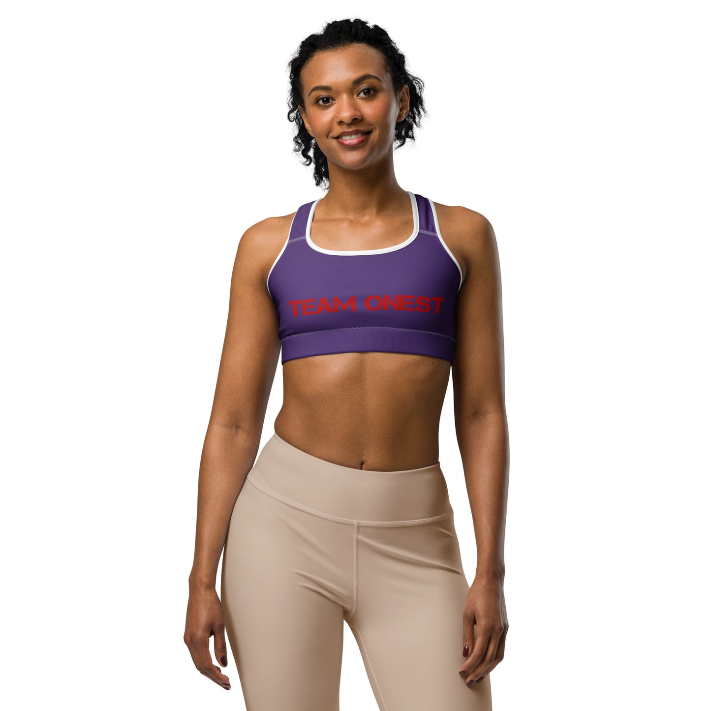 Purple Sports Bra (Red)