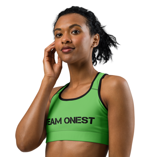 Light Green Sports Bra (Black)