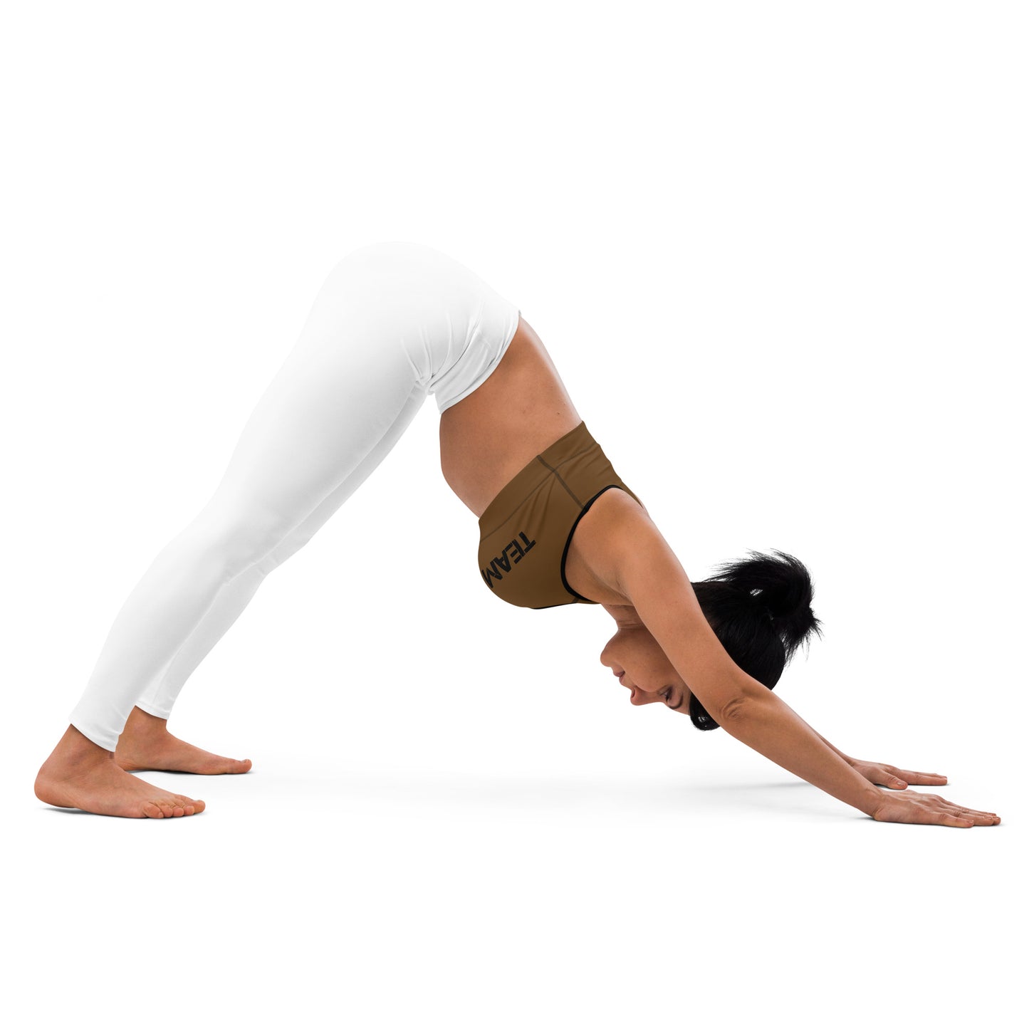 Brown Sports Bra (Black)