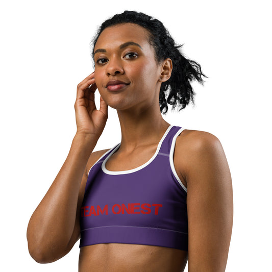 Purple Sports Bra (Red)