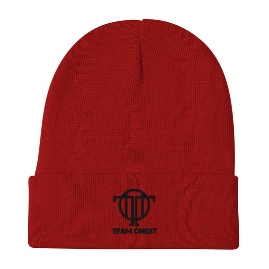 Embroidered Beanie (Black)